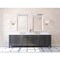 Access Lighting Mid Town, 2 Light LED Wall Sconce, Brushed Steel Finish, Fabric 64062LEDDLP-BS/WH - alternate 4